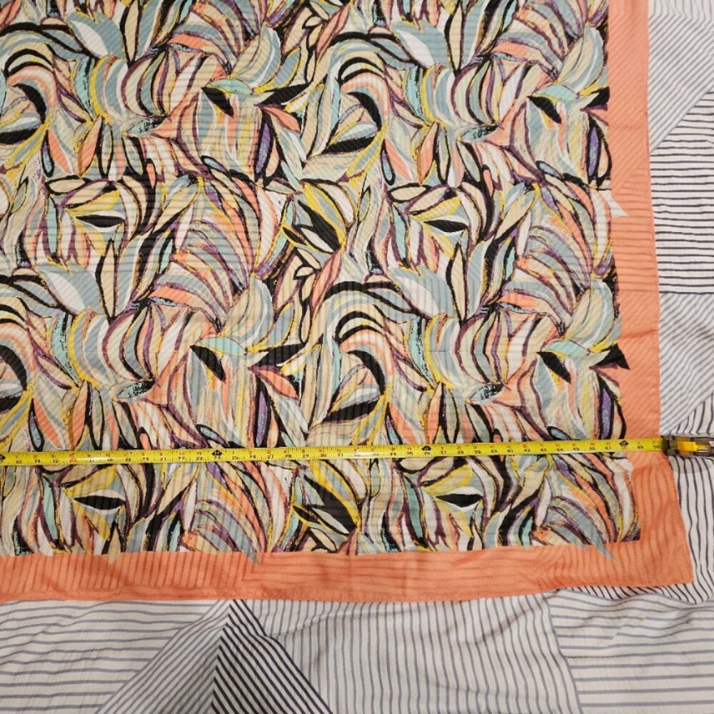 Bohemian Multicolored Rectangular Scarf - Picture 2 of 5